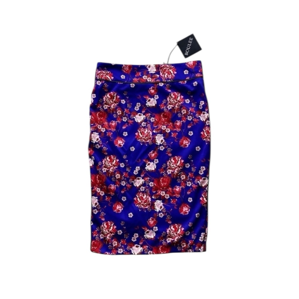 🦋 Boulee Rose Print Monica Pencil Skirt - Picture 7 of 14